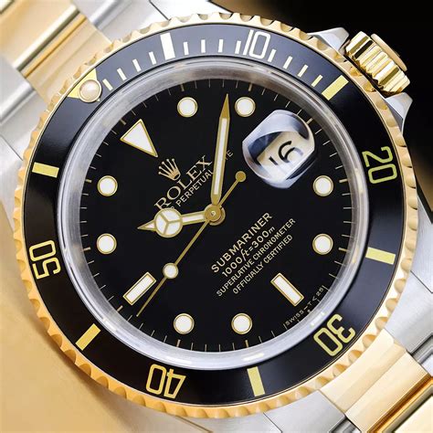 rolex submariner acciaio oro nero|rolex submariner watch review.